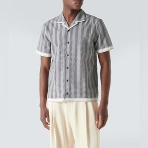 Orlebar Brown Hibbert Floral Cotton Bowling Shirt Size XL